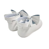 Scarpe Da Culla Modello Ballerina In Pelle Con Fiocco Neonata RIZITOS A2705P - RIZITOS - Luxury Kids
