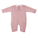 Tutina Intera In Lana Rosa neonata LA SARTORIA DEI PICCOLI LT203 - LA SARTORIA DEI PICCOLI - LuxuryKids