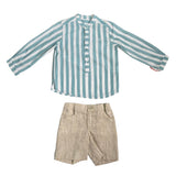 Completo Con Bermuda E Camicia In Cotone E Lino Bambino DEL SUR 1245