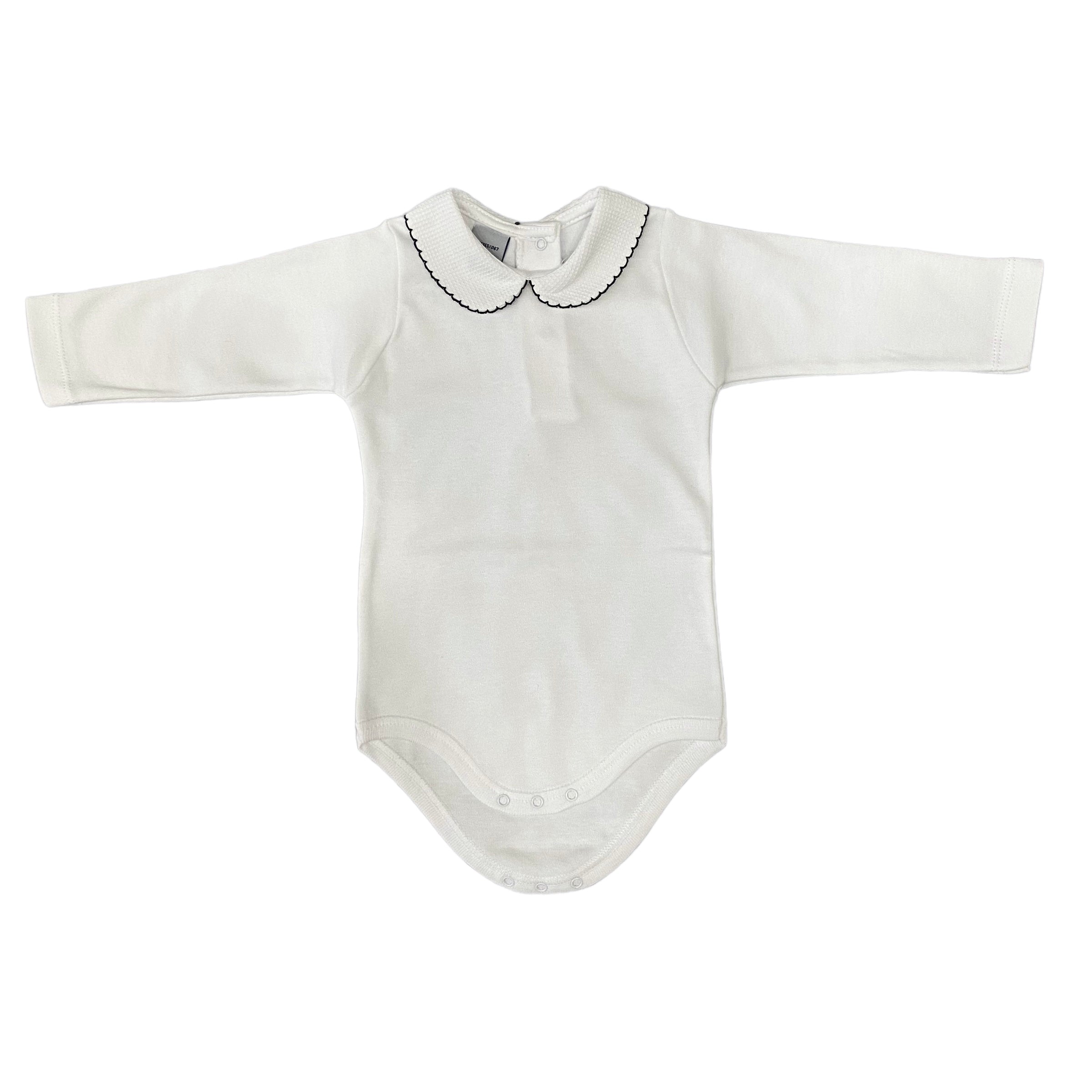 Body in Caldo Cotone con Colletto Tondo Neonati Babidu 1188 - BABIDU - LuxuryKids
