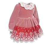 Abito Elegante Manica Lunga Bambina MIMOSA ALMENDRA - MIMOSA - LuxuryKids