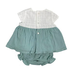 Abito Mezza Manica Con Culotte In Cotone Neonata DEL SUR 0074