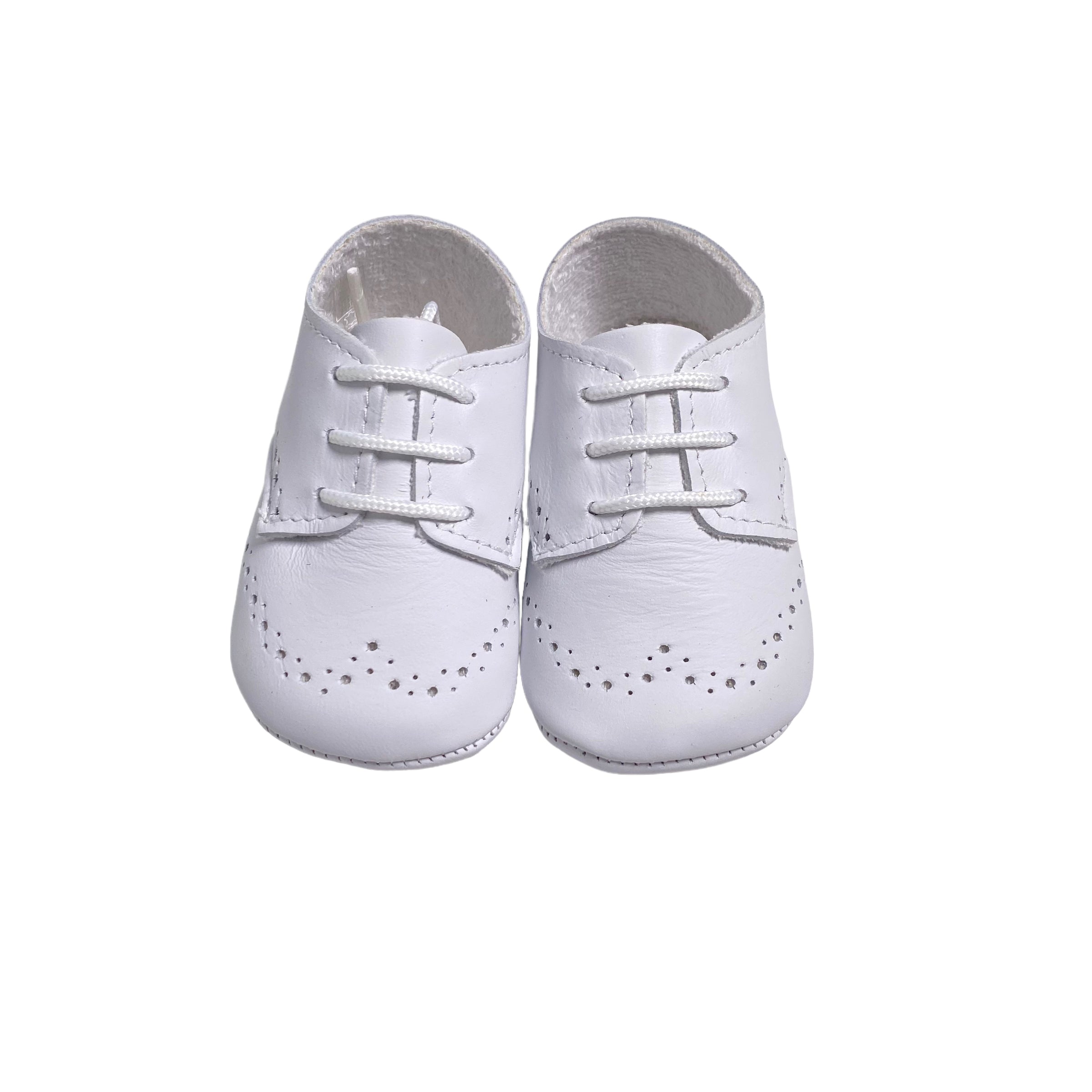 Scarpe Da Culla Modello francesina In Pelle Neonato CUQUITO 7008 - COQUITO - LuxuryKids