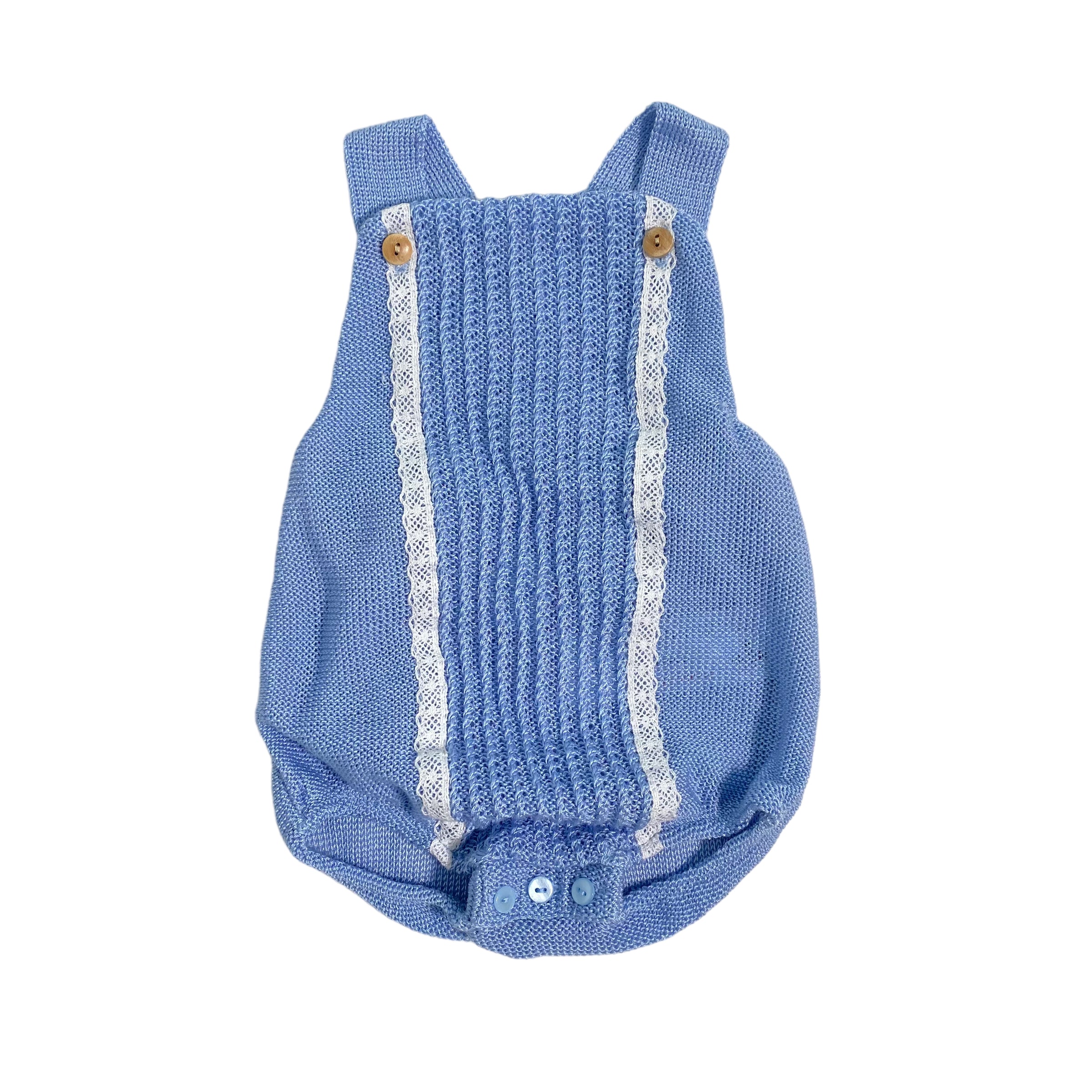 Pagliaccetto Intero In Tessuto Anallergico Acrilico Neonato SARDON MC182 - SARDON - Luxury Kids