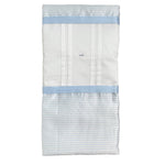 Coperta Imbottita Sfoderabile In Cotone Bianca e Celeste Neonato NINNAOH E23COP215I - NINNAOH - Luxury Kids