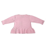 Cardigan In Filo Di Cotone Con Traforatura Neonata DR KID DK126 - DR KID - Luxury Kids