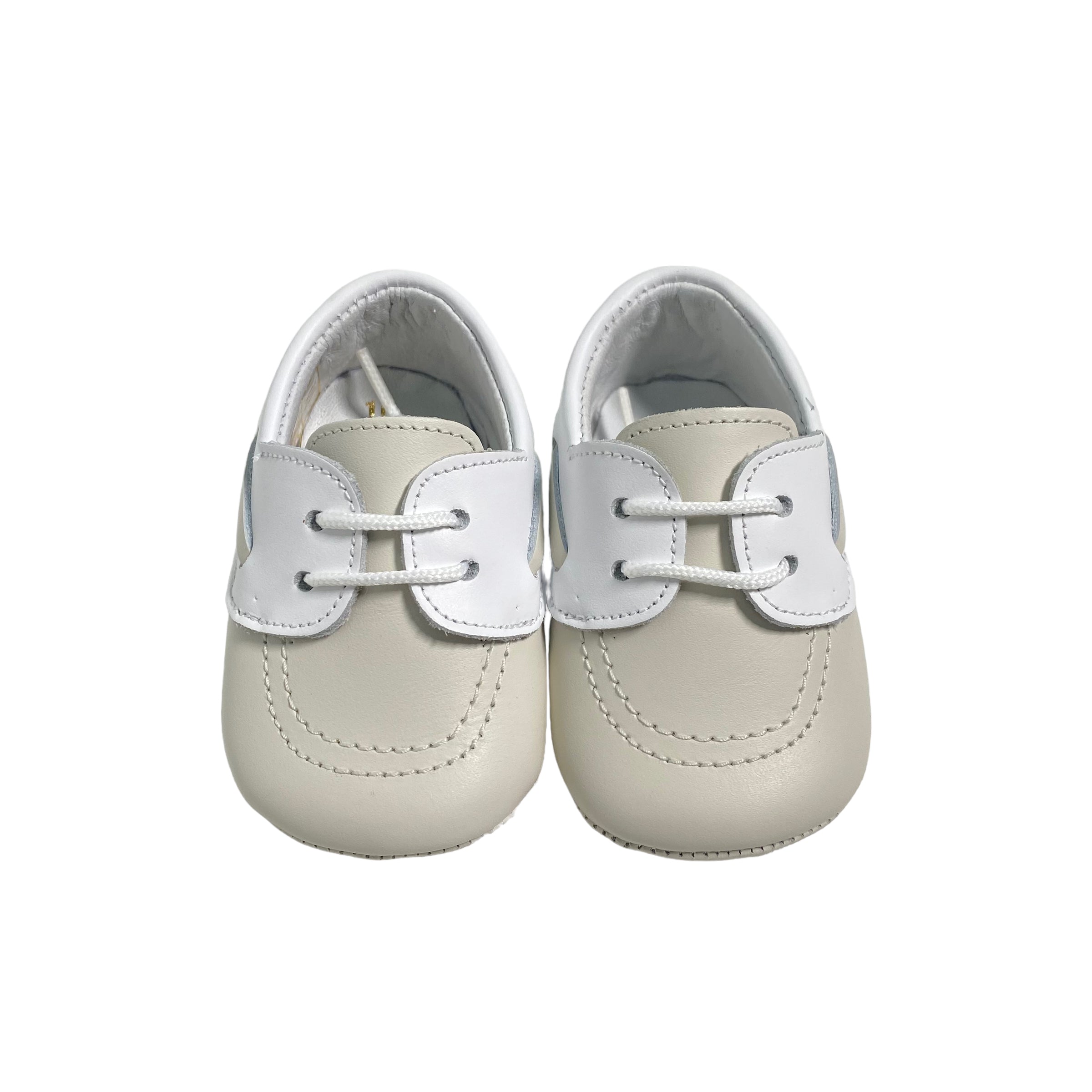 Scarpe Da Culla Modello Mocassino In Pelle Neonato RIZITOS A2919P - RIZITOS - Luxury Kids