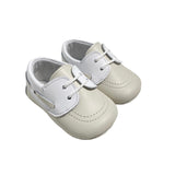 Scarpe Da Culla Modello Mocassino In Pelle Neonato RIZITOS A2919P - RIZITOS - Luxury Kids