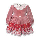 Abito Elegante Manica Lunga Bambina MIMOSA ALMENDRA - MIMOSA - LuxuryKids