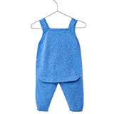 Completo Con Salopette In Filo Di Cotone Neonato WEDOBLE V2303310A - WEDOBLE - Luxury Kids