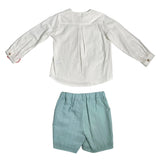 Elegantes Outfit mit Bermudashorts und Baumwollhemd für Kinder DEL SUR 1242