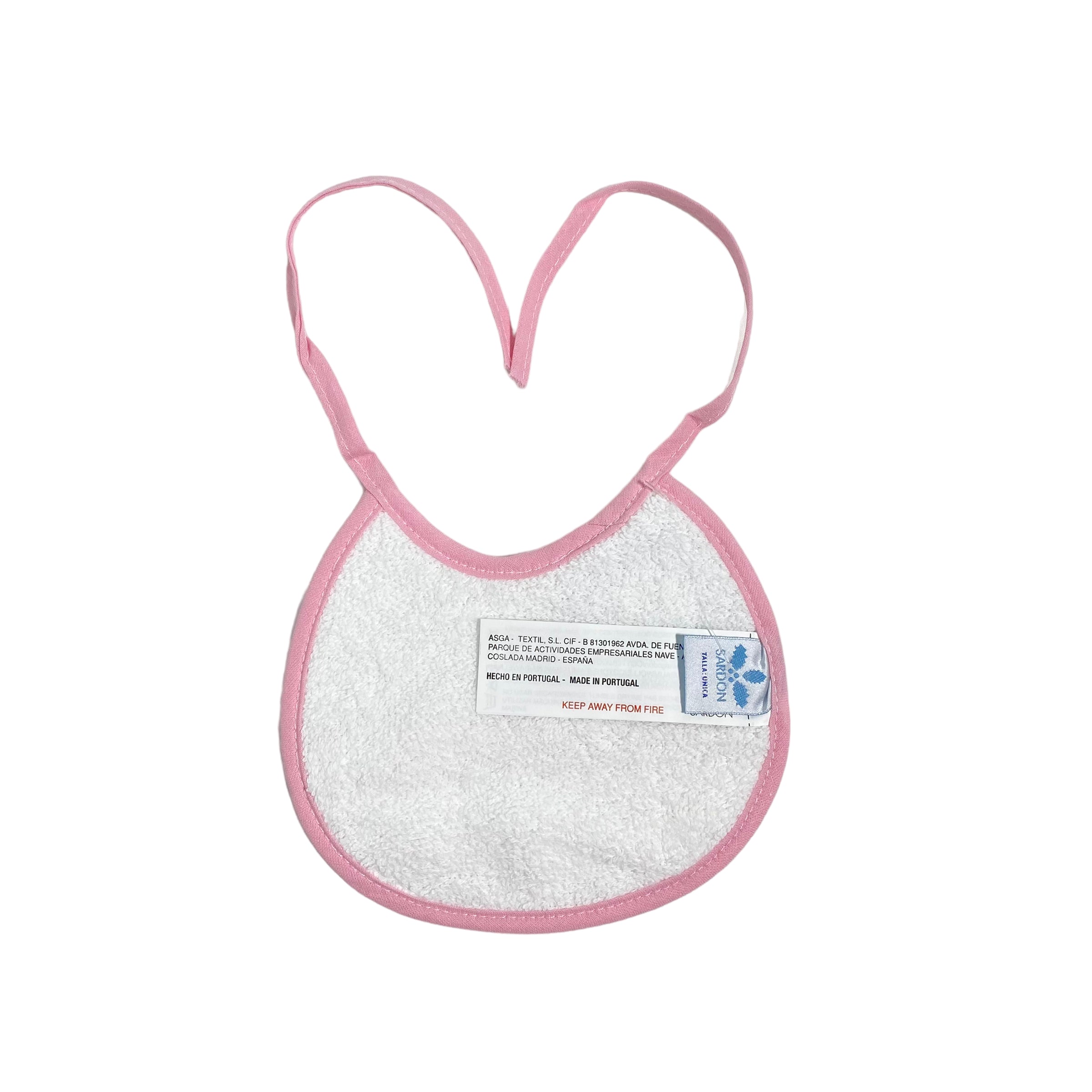 Bavetta In Cotone E Spugna Con Punto Smok Neonato/a SARDON BF754 - SARDON - Luxury Kids