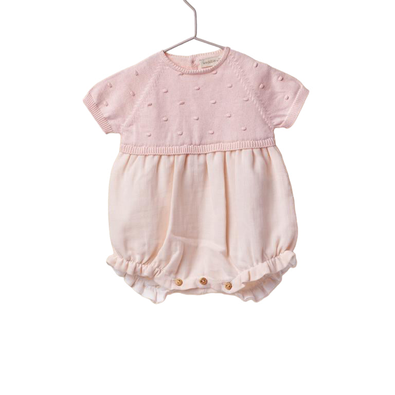 Pagliaccetto In Filo E Cotone Neonata WEDOBLE V2302405A - WEDOBLE - Luxury Kids