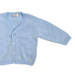 Cardigan In Filo Di Cotone Con Trama Particolare Neonato DR KID DK139 - DR KID - Luxury Kids
