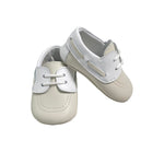 Scarpe Da Culla Modello Mocassino In Pelle Neonato RIZITOS A2919P - RIZITOS - Luxury Kids