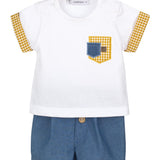 Completo Maglia Con Bermuda In Cotone Bambino CALAMARO 17839