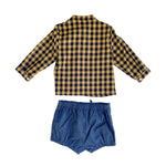 Completo In Caldo Cotone Con Bermuda Neonato DEL SUR 1874 - DEL SUR - LuxuryKids