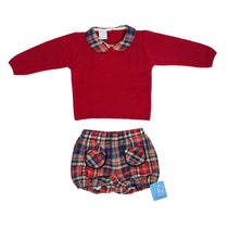Completo Scozzese In Caldo Cotone Neonato GRANLEI 273 - GRANLEI - LuxuryKids