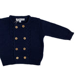 Cardigan In Misto Lana Doppiopetto Neonato LA SARTORIA DEI PICCOLI LM246 - LA SARTORIA DEI PICCOLI - LuxuryKids