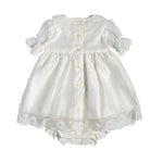 Abito Elegante Battesimale Con Culotte Neonata GRANLEI 156 - GRANLEI - Luxury Kids