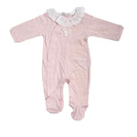 Tutina Intera In Cotone Con Collo Volant Neonata DR KID DK169 - DR KID - Luxury Kids