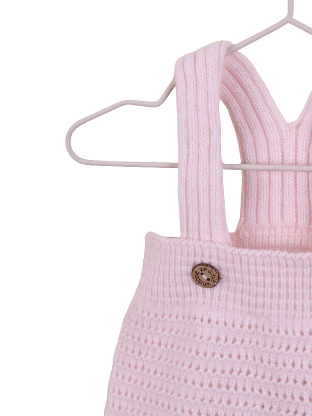 Salopette Rosa Neonata WEDOBLE 02305A - WEDOBLE - LuxuryKids