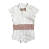 DEL SUR 0275 Bermuda-Set aus Baumwolle für Neugeborene