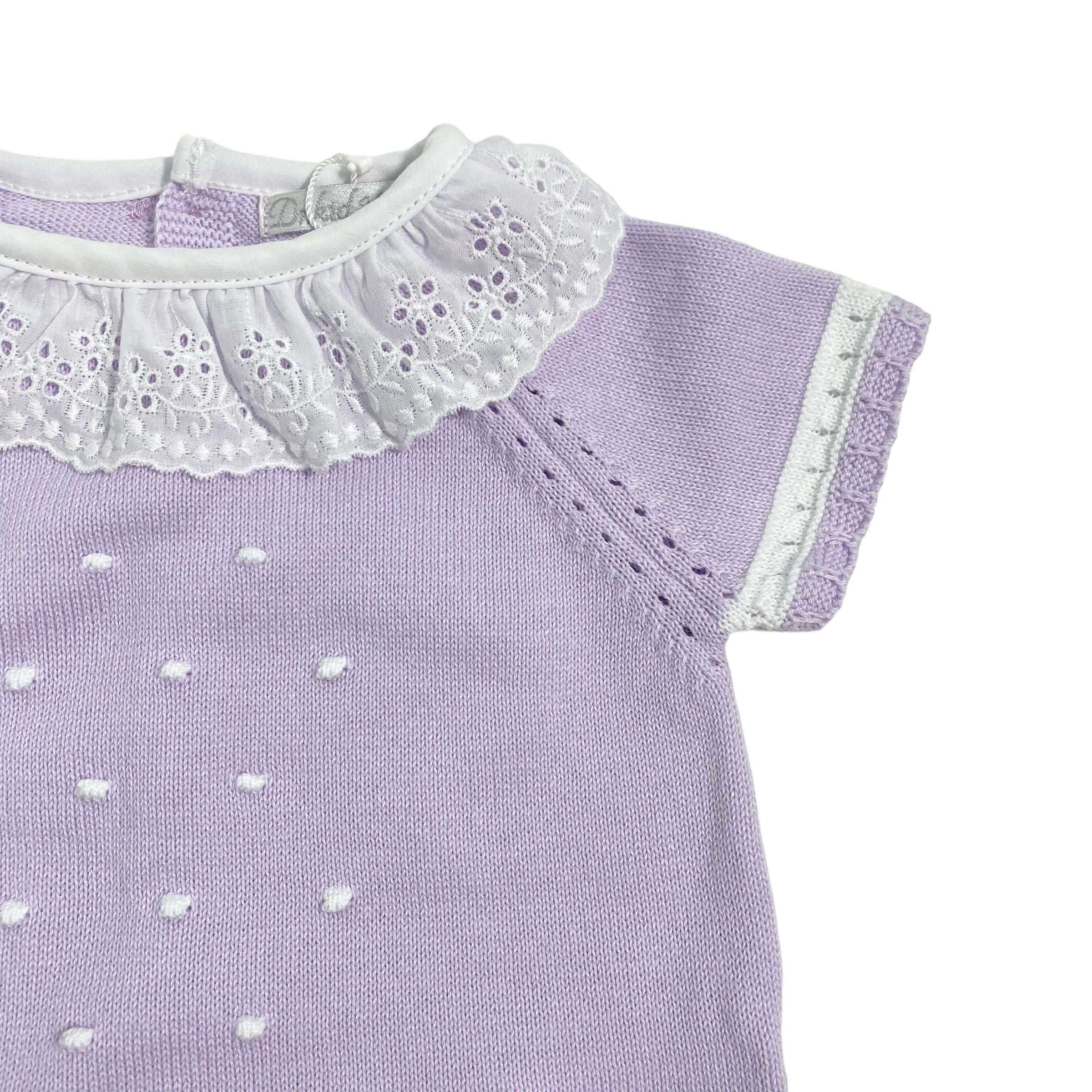 Pagliaccetto In Filo Di Cotone Glicine Neonata DR KID DK193 - DR KID - Luxury Kids