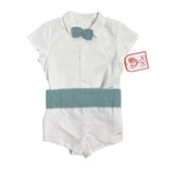 DEL SUR 0275 Bermuda-Set aus Baumwolle für Neugeborene