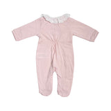 Tutina Intera In Cotone Con Collo Volant Neonata DR KID DK169 - DR KID - Luxury Kids