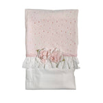 Coperta Scialle In Cotone Con Pizzo Sangallo Neonata TETO E TATTA CO4790 - TETO E TATTA - Luxury Kids