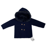 Cappotto In Caldo Cotone Con Cappuccio Con Pelliccia Bambino GRANLEI 528 - GRANLEI - LuxuryKids