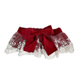 Culotte In Velluto Con Pizzo Neonata PHI CLOTHING 22564 - PHY CLOTHING - LuxuryKids