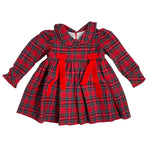 Abito Manica Lunga Tartan Rosso Bambina PHI CLOTHING 22714 - PHY CLOTHING - LuxuryKids
