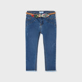 Jeans Lungo Skinny Con Cintura Bambina MAYORAL 3509 - MAYORAL - Luxury Kids