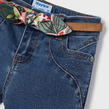 Jeans Lungo Skinny Con Cintura Bambina MAYORAL 3509 - MAYORAL - Luxury Kids