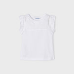 Maglietta Smanicata In Cotone Bambina MAYORAL 3074 - MAYORAL - Luxury Kids