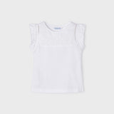 Maglietta Smanicata In Cotone Bambina MAYORAL 3074 - MAYORAL - Luxury Kids