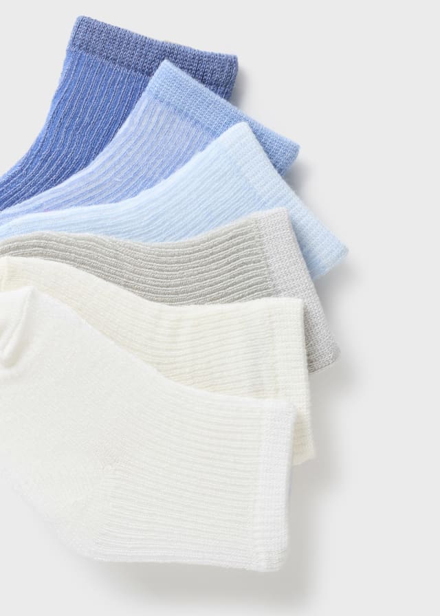 Set Di 6 Paia Di Calzini In Cotone Neonato/a MAYORAL 9587 - MAYORAL - Luxury Kids