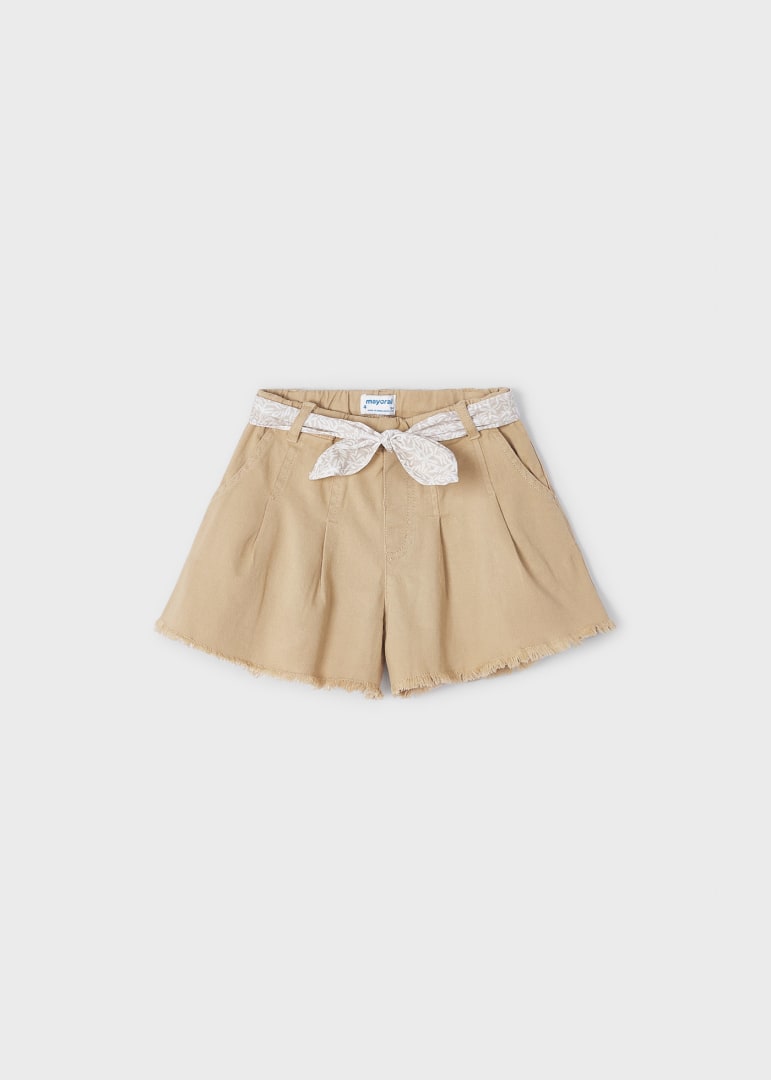 Shorts Con Cintura Stampata In Cotone Sostenibile Bambina MAYORAL 3209 - MAYORAL - Luxury Kids