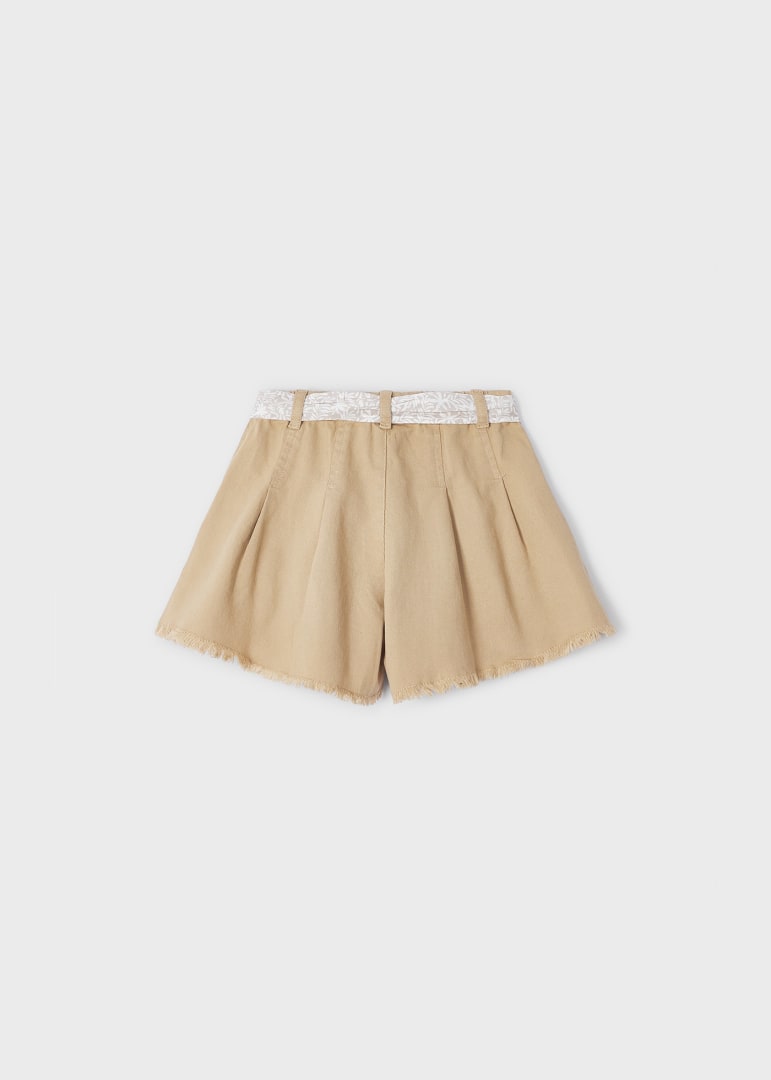 Shorts Con Cintura Stampata In Cotone Sostenibile Bambina MAYORAL 3209 - MAYORAL - Luxury Kids