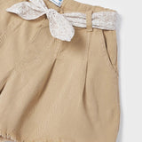 Shorts Con Cintura Stampata In Cotone Sostenibile Bambina MAYORAL 3209 - MAYORAL - Luxury Kids