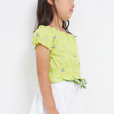 Shorts Con Cintura Stampata In Cotone Sostenibile Bambina MAYORAL 3209 - MAYORAL - Luxury Kids