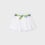 Shorts Con Cintura Stampata In Cotone Sostenibile Bambina MAYORAL 3209 - MAYORAL - Luxury Kids