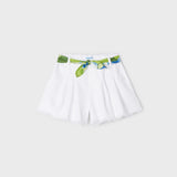 Shorts Con Cintura Stampata In Cotone Sostenibile Bambina MAYORAL 3209 - MAYORAL - Luxury Kids
