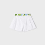 Shorts Con Cintura Stampata In Cotone Sostenibile Bambina MAYORAL 3209 - MAYORAL - Luxury Kids