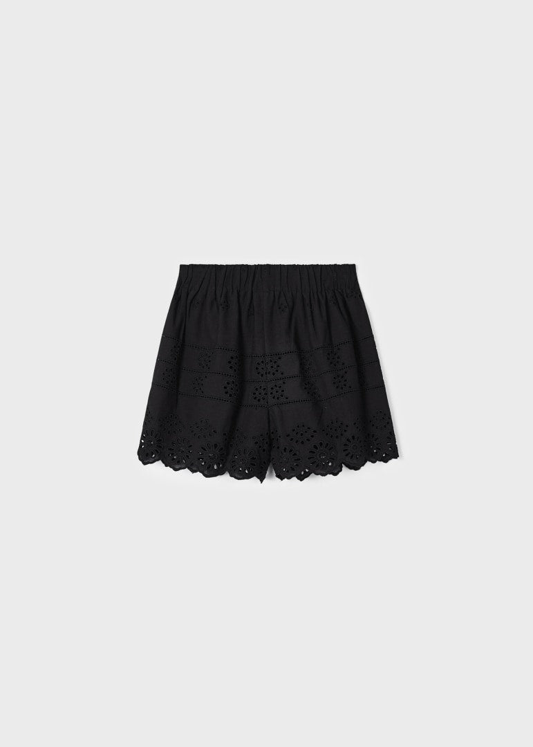 Shorts Traforati In Cotone Bambina MAYORAL 3204 - MAYORAL - Luxury Kids