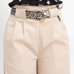 Pantalone Cropped Con Cintura In Cotone Bambina MAYORAL 3506 - MAYORAL - Luxury Kids