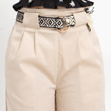 Pantalone Cropped Con Cintura In Cotone Bambina MAYORAL 3506 - MAYORAL - Luxury Kids