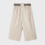 Pantalone Cropped Con Cintura In Cotone Bambina MAYORAL 3506 - MAYORAL - Luxury Kids